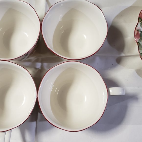 Nikko Precious Fine Tableware Japan Coffee/Tea Cups and Saucers. Set of FOUR - Picture 5 of 9
